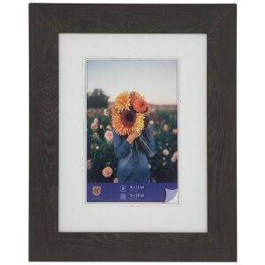 WPC cadre photo Dahlia 15x20 cm brun foncé