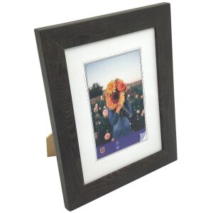 WPC cadre photo Dahlia 15x20 cm brun foncé