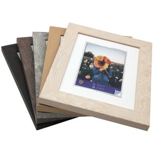 WPC cadre photo Dahlia 15x20 cm brun moyen