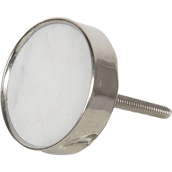 Bouton de porte Ø 4 cm blanc 64697