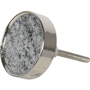 Bouton de porte Ø 4 cm gris 64699