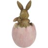 Décoration Lapin 9x5x10 cm rose 6PR3268