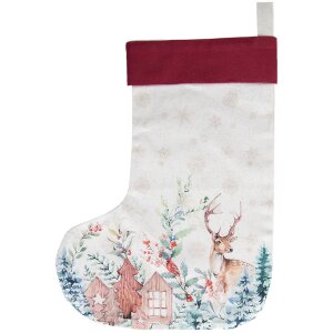 Chaussette de Noël 30x40 cm multicolore DCH203