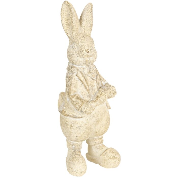 Décoration Lapin 6x6x13 cm blanc 6PR3096W