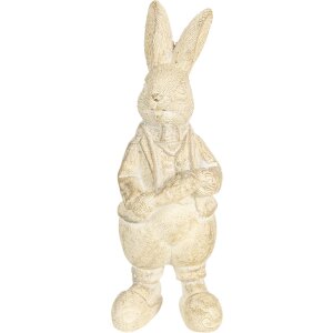 Décoration Lapin 6x6x13 cm blanc 6PR3096W