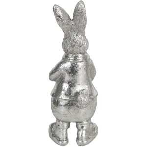 Décoration Lapin 6x6x13 cm argent 6PR3096ZI