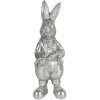 Décoration Lapin 6x6x13 cm argent 6PR3096ZI