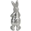 Décoration Lapin 6x6x13 cm argent 6PR3096ZI