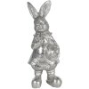 Décoration Lapin 6x6x13 cm argent 6PR3097ZI