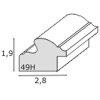 Cadre plastique jaune GONDA 13x18 cm