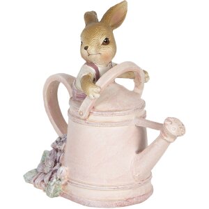 Décoration Lapin 10x6x11 cm rose 6PR3304