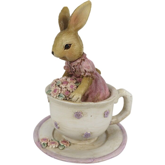 Décoration Lapin 8x8x11 cm multicolore 6PR3327