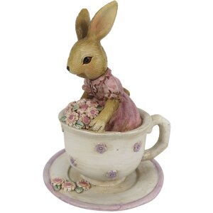 Décoration Lapin 8x8x11 cm multicolore 6PR3327