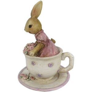 Décoration Lapin 8x8x11 cm multicolore 6PR3327