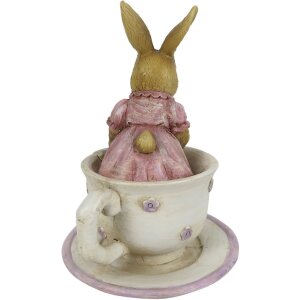 Décoration Lapin 8x8x11 cm multicolore 6PR3327