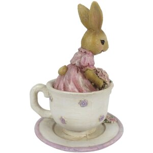 Décoration Lapin 8x8x11 cm multicolore 6PR3327