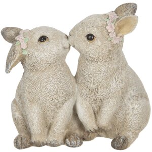 Décoration Lapin 10x6x10 cm beige 6PR2341