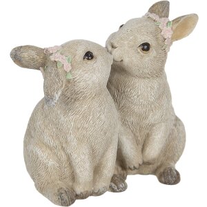 Décoration Lapin 10x6x10 cm beige 6PR2341