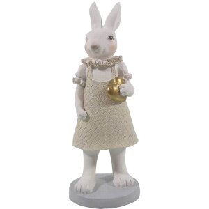 Décoration Lapin fille 9x8x20 cm multicolore 6PR3175