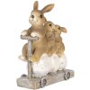 Décoration Lapin 11x4x12 cm multicolore 6PR3251