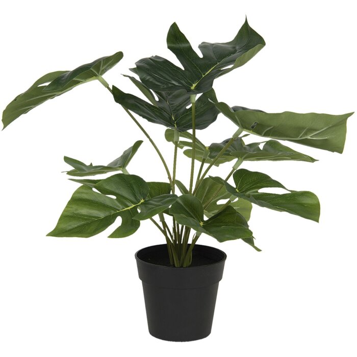 Décoration plante artificielle Monstera Deliciosa 30x30x34 cm vert 6PL0215