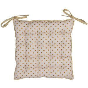 Coussin de chaise avec mousse 40x40 cm beige LEL29