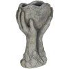 Pot de fleurs 19x13x34 cm gris 6TE0318L