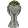 Pot de fleurs 19x13x34 cm gris 6TE0318L