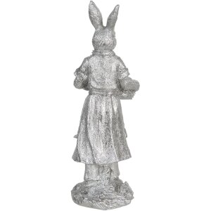 Décoration Lapin 13x12x34 cm argent 6PR3093ZI