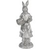 Décoration Lapin 13x12x34 cm argent 6PR3093ZI