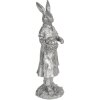 Décoration Lapin 13x12x34 cm argent 6PR3093ZI