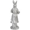 Décoration Lapin 13x12x34 cm argent 6PR3093ZI