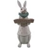 Décoration Lapin fille 15x13x37 cm multicolore 6PR3155