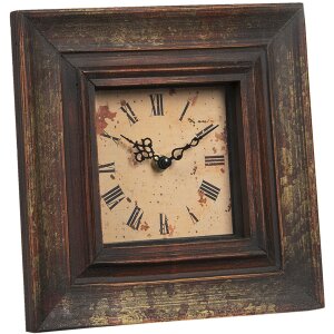 Horloge 23x5x23 cm - 16x20 cm brun 2F0751