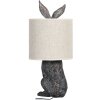 Clayre & Eef 6LMC0013 Lampe de table Lapin Ø 20x45 cm Marron Beige Plastique