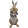 Décoration Lapin 15x13x40 cm multicolore 6PR3159