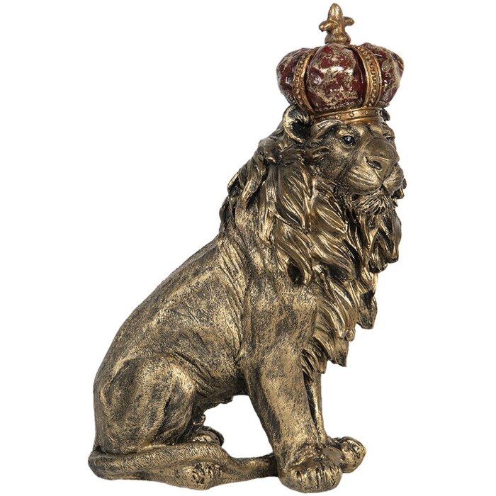 Décoration lion 25x13x38 cm multicolore 6PR2719