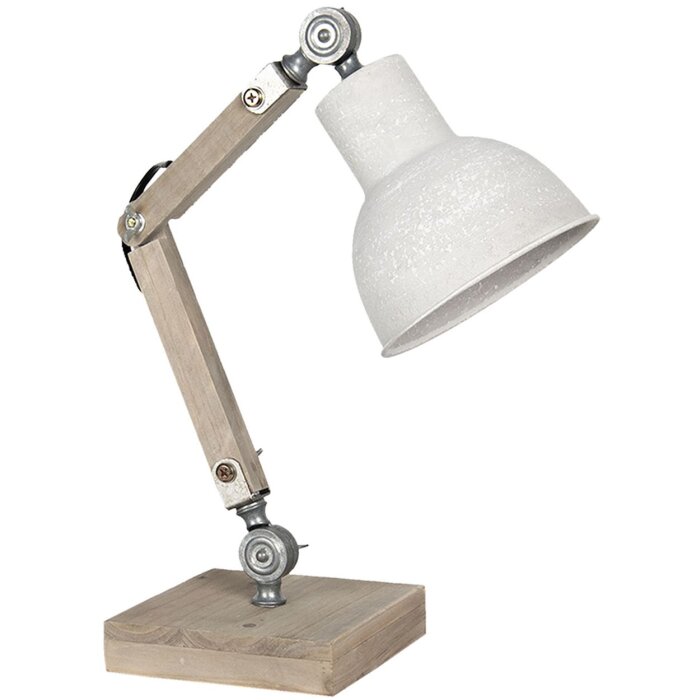 Lampe de bureau 15x15x47 cm E27-max 1x60W crème 6LMP494N