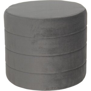 Tabouret Ø 40x35 cm gris 64727G