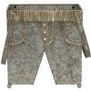 Porte-plantes pantalon (2 pièces) 28x15x30-50 - 23x12x24-43 cm gris 6Y4184