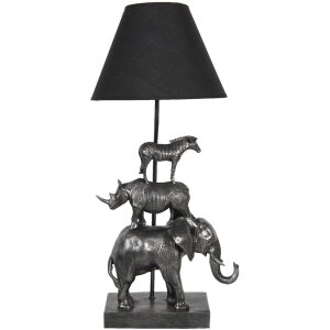 Lampe de table 32x27x65 cm noir 5LMC0003