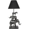 Lampe de table 32x27x65 cm noir 5LMC0003