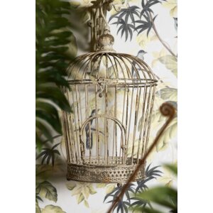 Décoration Cage à oiseaux (set de 3 pièces) Ø 36x81 - Ø 31x72 - Ø 26x44 cm blanc 5Y0722