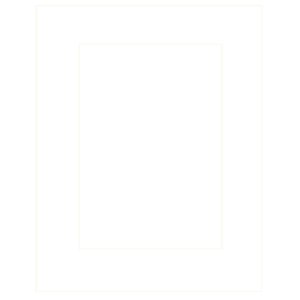 HNFD Passepartout 28x35 cm - 18x24 cm Bianco Flash (Blanc...