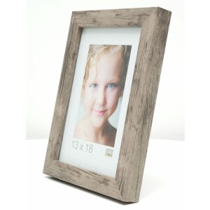 Cadre en bois S45RH7AR gris-beige Verre antireflet