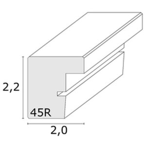 Cadre en bois S45RJ1AR chêne clair Verre antireflet