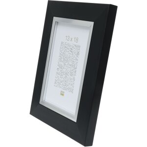 Cadre plastique S41N noir 15x20 cm verre premium