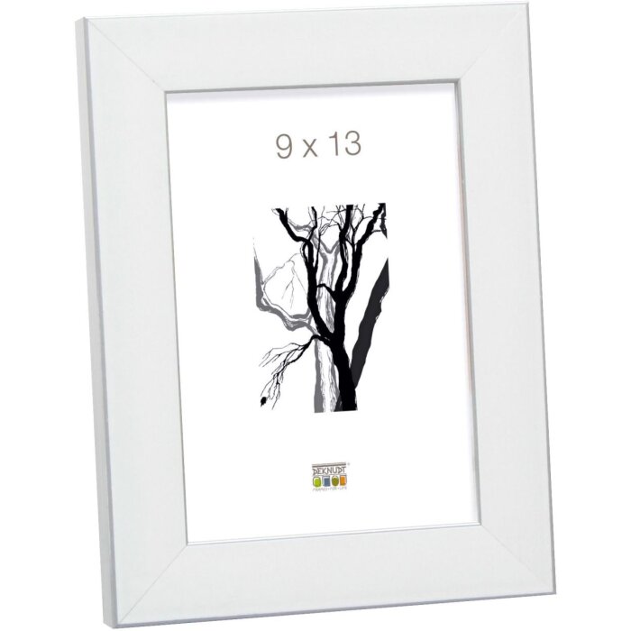 Cadre plastique S41VK blanc 13x18 cm verre premium