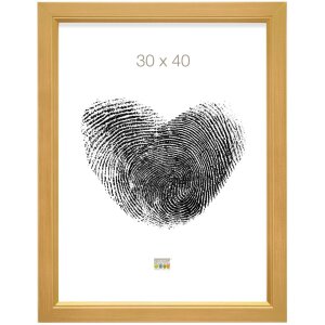 Cadre en bois S42L or 15x20 cm verre premium