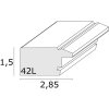 Cadre en bois Deknudt S42L or 30x40 cm verre premium